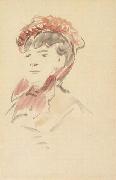 Edouard Manet Femme au chapeau rouge (mk40) painting